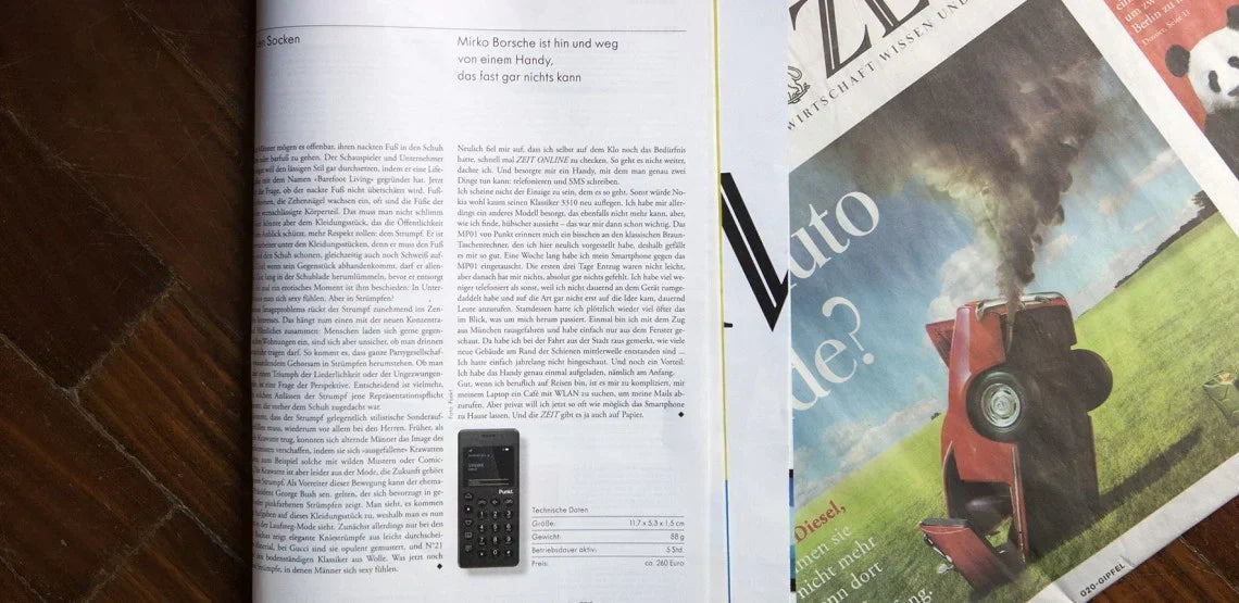 Mirko Borsche is blown away by a mobile phone that can do almost nothing