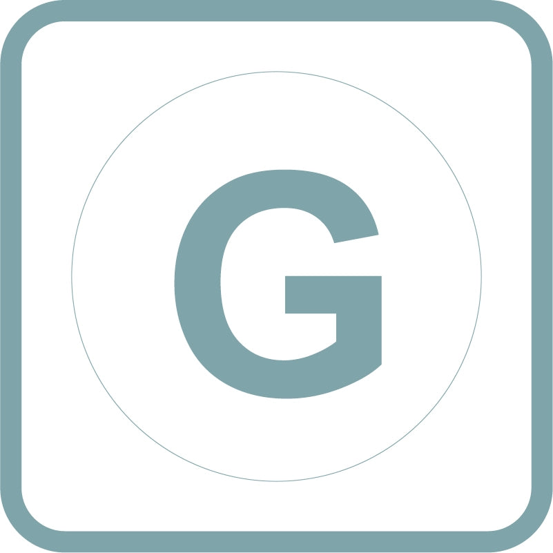 Icona con la lettera G in un quadrato dai bordi arrotondati.