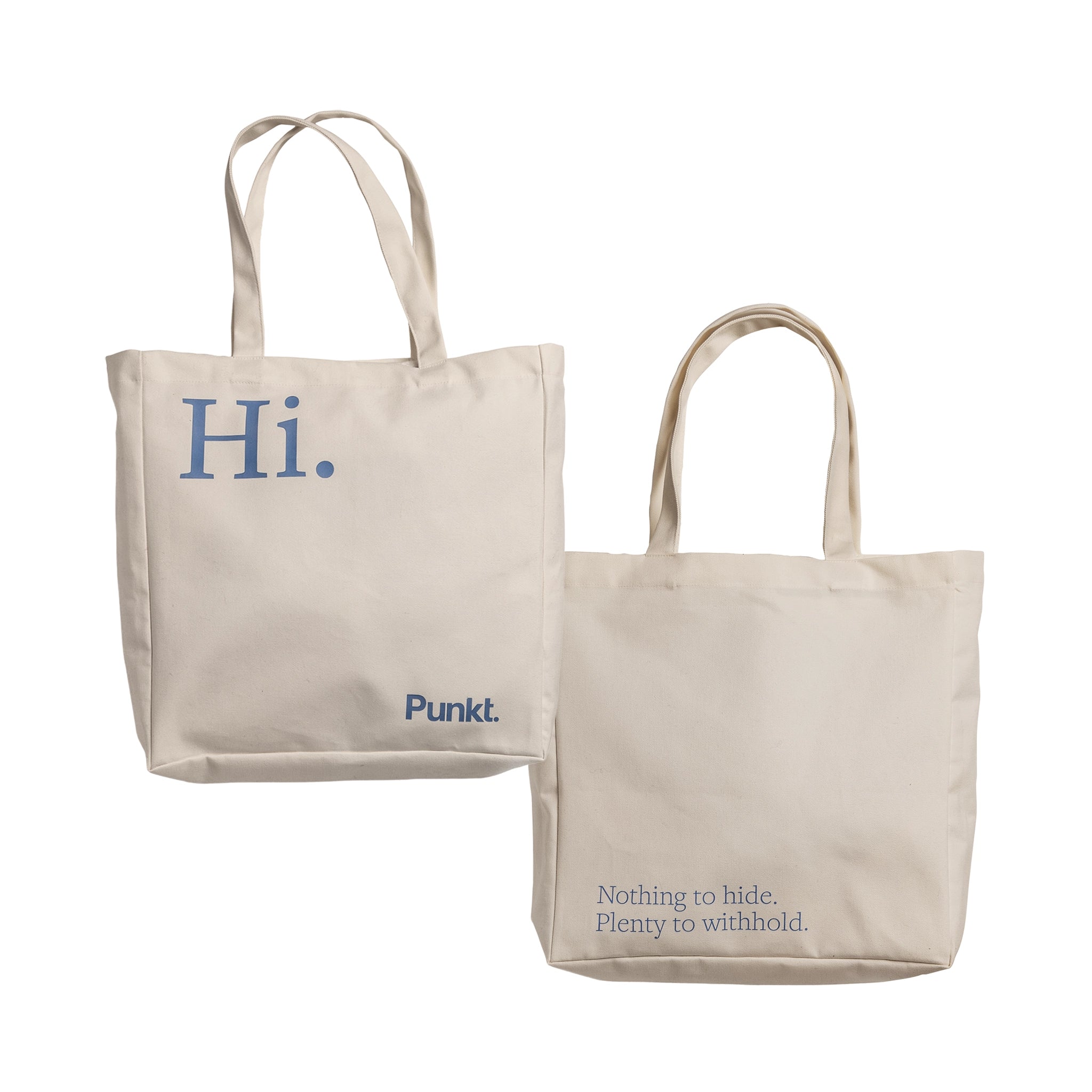 tote bag beige front back with-message white background