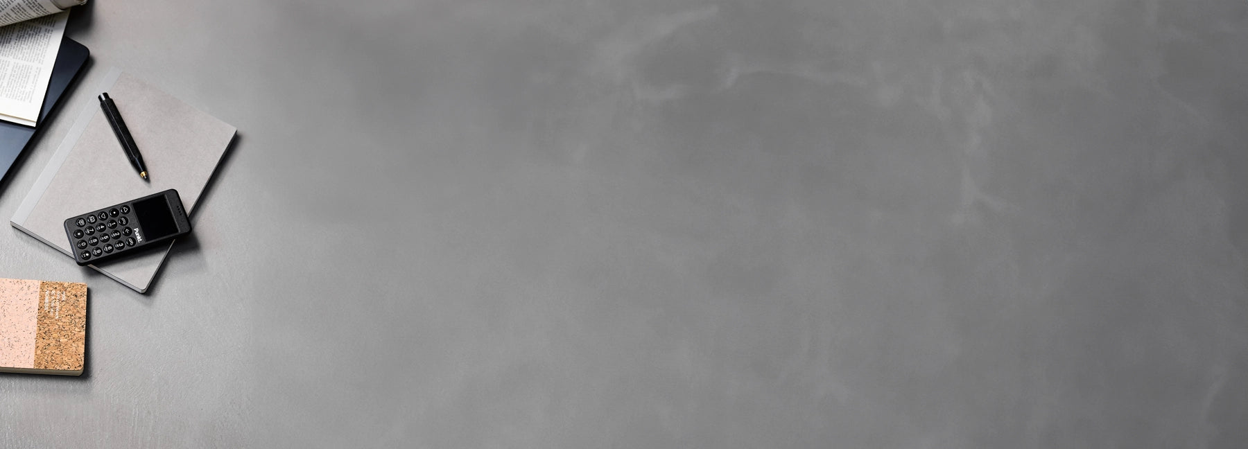 Hero banner ‘Why Punkt’ with bold typographic statement and brand imagery emphasizing values.