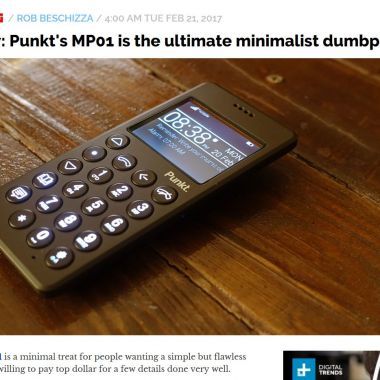 Review: Punkt's MP01 is the ultimate minimalist dumbphone