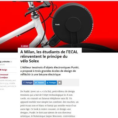 A Milan, les étudiants de l’ECAL réinventent le principe du vélo Solex 