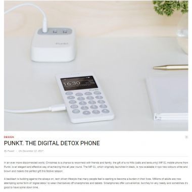 PUNKT. THE DIGITAL DETOX PHONE