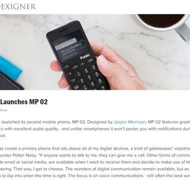 Punkt. Launches MP 02