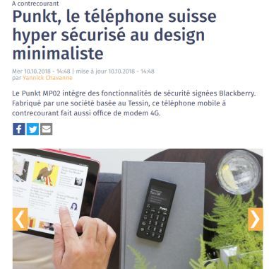 Punkt, le téléphone suisse hyper sécurisé au design minimaliste