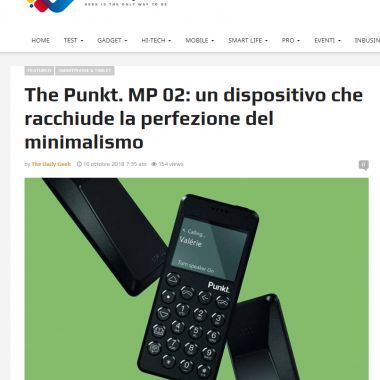 Punkt. MP 02: un dispositivo che racchiude la perfezione del minimalismo