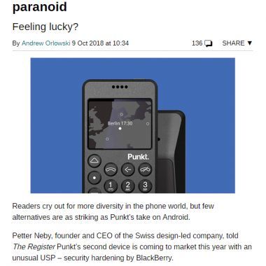 Punkt: A minimalist Android for the paranoid
