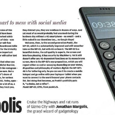 A mobile phone too smart to mess with social media