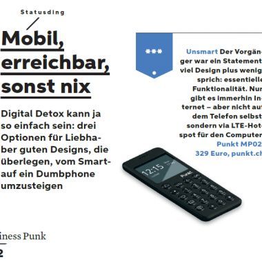 Mobil, erreichbar, sonst nix