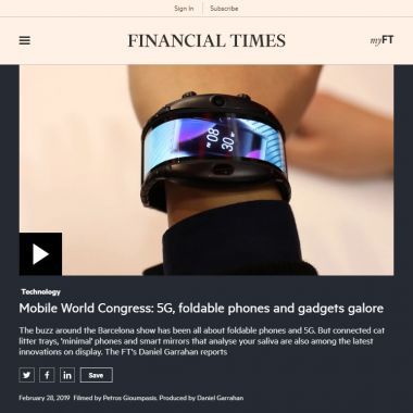 Mobile World Congress: 5G, foldable phones and gadgets galore.