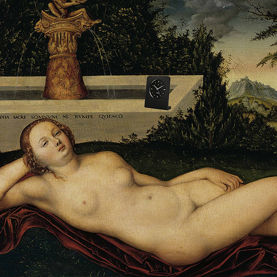 Lucas Cranach the Elder, 1530, Sleeping Nymph of the Spring, Prado, Madrid (Thyssen-Bornemisza Collection) 