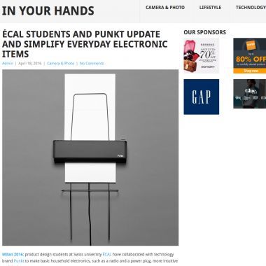 ÉCAL students and punkt update and simplify everyday electronic item