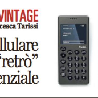 ll cellulare in stile “retrò” con l’essenziale