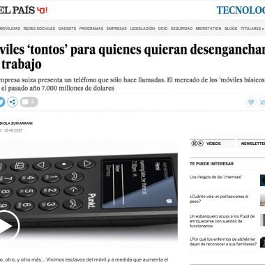 Móviles ‘tontos’ para quienes quieran desengancharse del trabajo