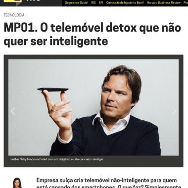 MP01. O telemóvel detox que não quer ser inteligente Leia mais: MP01.