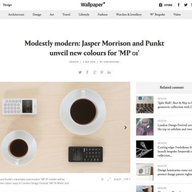 Modestly modern: Jasper Morrison and Punkt unveil new colours for 'MP 01'