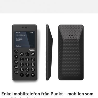 Enkel mobiltelefon från Punkt – mobilen som ger tillbaka ditt liv