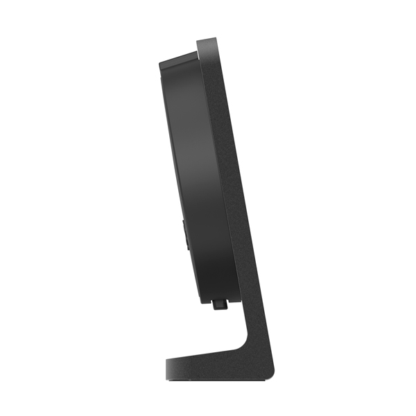 side of the Punkt. AC02 alarm clock black