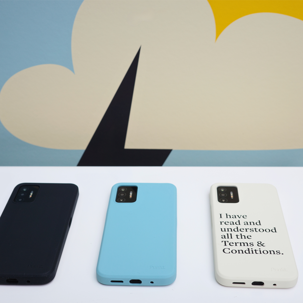 three mc02 cases in black sky blue and off wite next to a thunder cloud wall