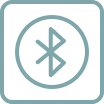 icon with the Bluetooth logo