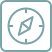 icon showing a compass 